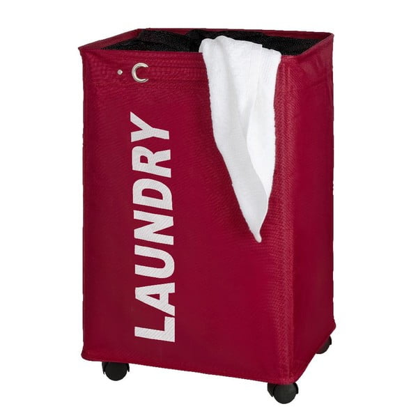 Rdeča košara za perilo Wenko Quadro,  79,2 l-image-1