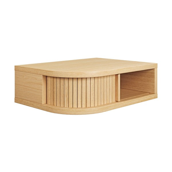 Nočna omarica v hrastovem dekorju v naravni barvi Farsta – Woodman-image-2