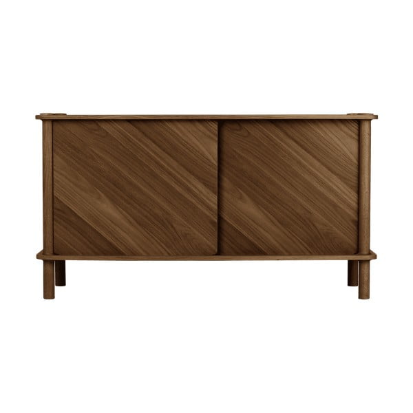 Rjava komoda iz masivnega hrasta z drsnimi vrati 135x73,5x48 cm Italic – UMAGE-image-1