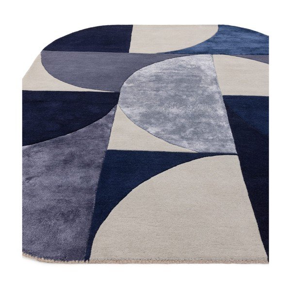 Temno modra volnena preproga 160x230 cm Indigo – Asiatic Carpets-image-3