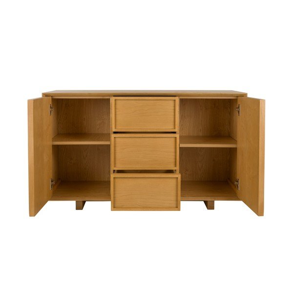 Komoda iz masivnega jesena v naravni barvi 120x70x45 cm Raster – Zuiver-image-4