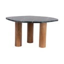 Stranska mizica z mizno ploščo v marmornem dekorju 50x75 cm Organic   – Leitmotiv
