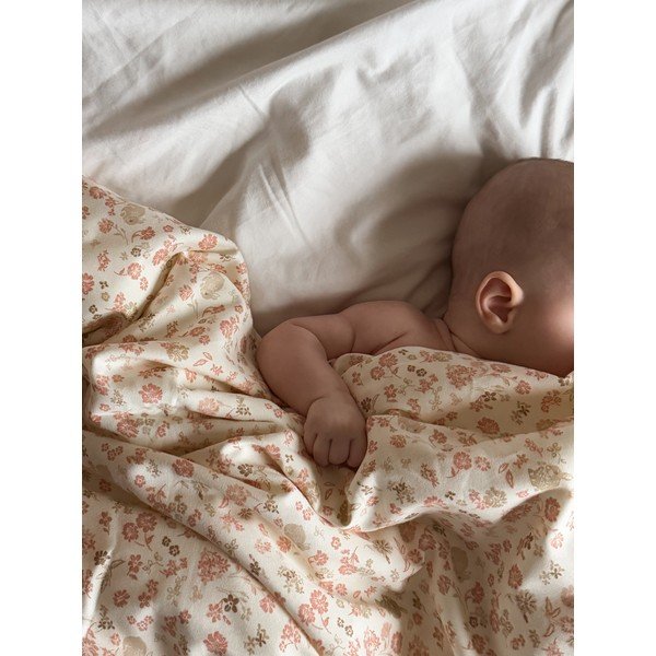 Bež otroška posteljnina za otroško posteljico iz organskega bombaža 70x100 cm Augusta – Cam Cam Copenhagen-image-3