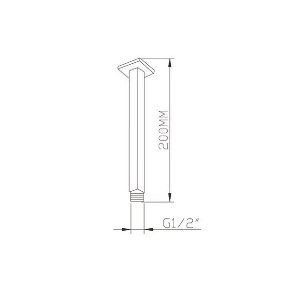 Medeninast del za priključitev tuša v sijajno srebrni barvi – Sapho-image-1