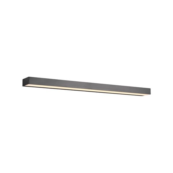 Mat črna stenska svetilka LED (dolžina 90 cm) Rocco - Trio-image-3