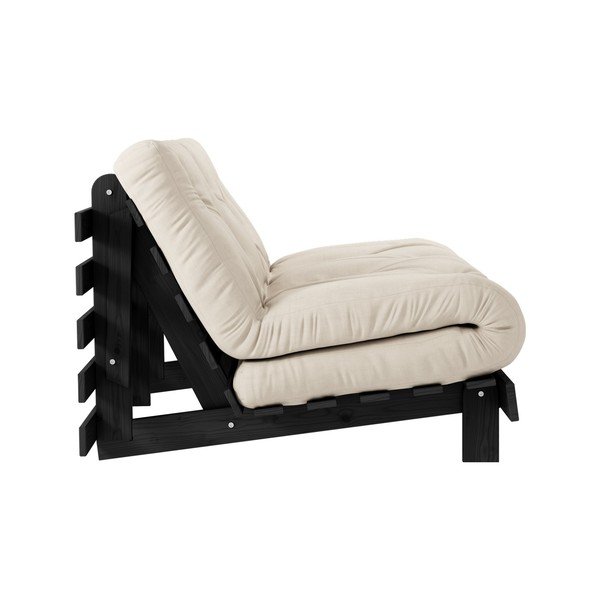 Raztegljiv kavč Karup Design Roots Black/Beige-image-4