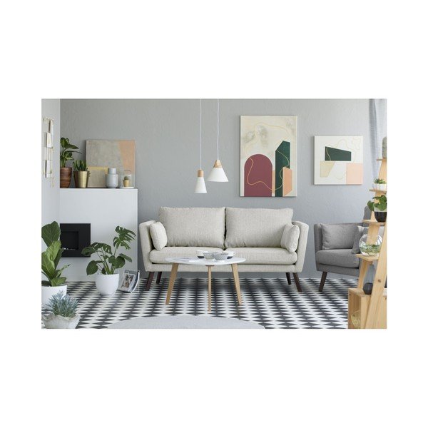 Svetlo bež Mazzini Sofas Elena 3-sedežna zofa-image-3