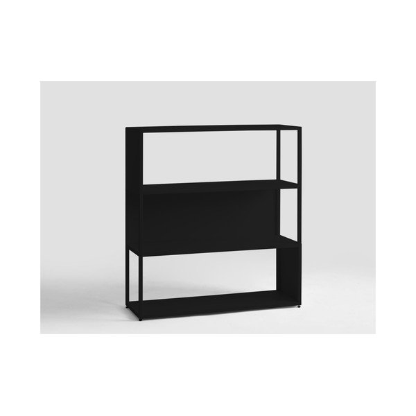 Črn knjižni regal Custom Form Hyller Side, višina 110 cm-image-1