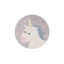 Pralna ročno tkana bombažna otroška preproga ø100 cm Believe in Yourself – Lorena Canals