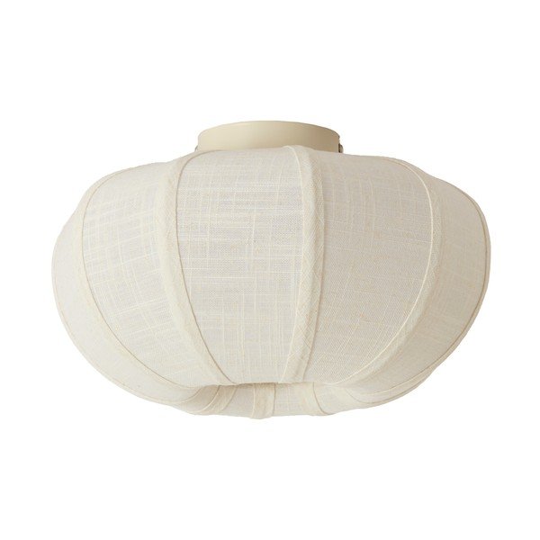 Kremno bela stropna svetilka s tekstilnim senčilom ø 30 cm Zosia – Light & Living