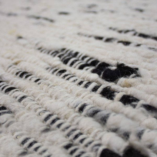 Siva/slonokoščena ročno tkana volnena preproga 160x230 cm Ellsa  – Flair Rugs-image-3