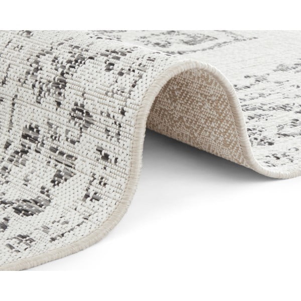 Siva in kremasta zunanja preproga NORTHRUGS Tilos, 120 x 170 cm-image-2