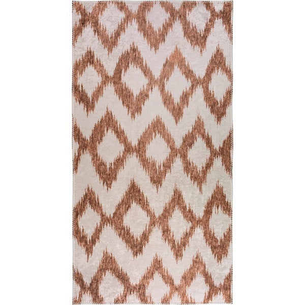 Belo-oranžna pralna preproga 160x230 cm - Vitaus