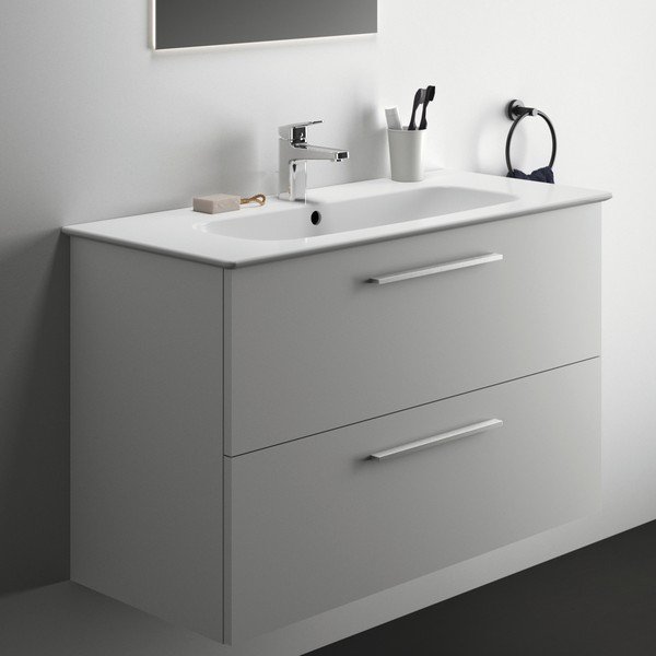 Bela stenska omarica za pod umivalnik 100x63 cm i.Life A – Ideal Standard-image-1