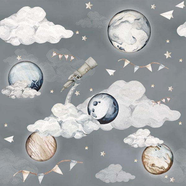 Otroška tapeta 100x280 cm Magic Planets – Dekornik