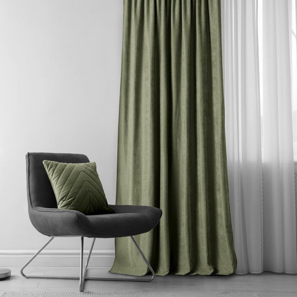 Zelena zavesa 140x225 cm Milana - Homede-image-1