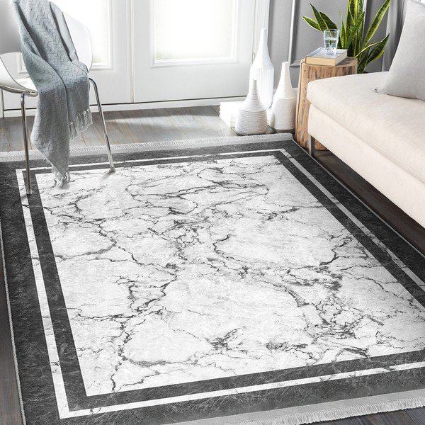 Belo-siva preproga 120x180 cm - Mila Home-image-4