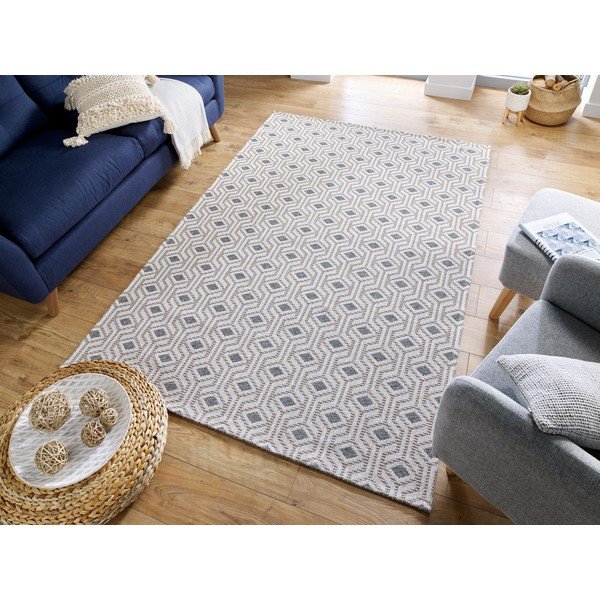 Sivo-bež bombažna preproga Flair Rugs Bombax, 114 x 170 cm-image-4