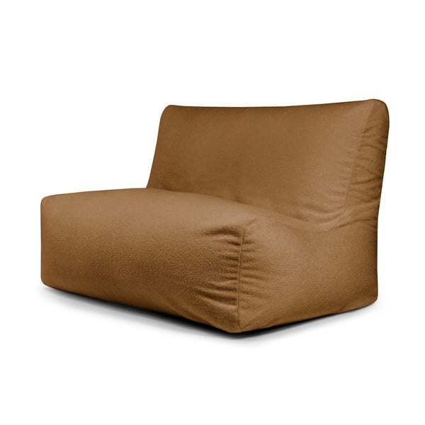 Rjava vreča za sedenje iz tkanine bouclé Sofa Seat Lounge – SLOWDOWN