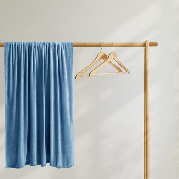 Temno modra odeja iz mikrovlaken DecoKing Mic, 160 x 210 cm-image-4