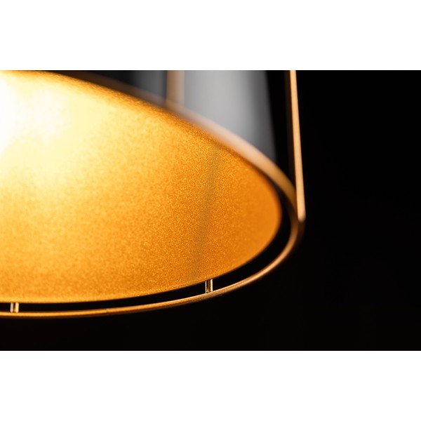 Črna viseča svetilka s kovinskim senčilom ø 32 cm Goa – GTV-image-4