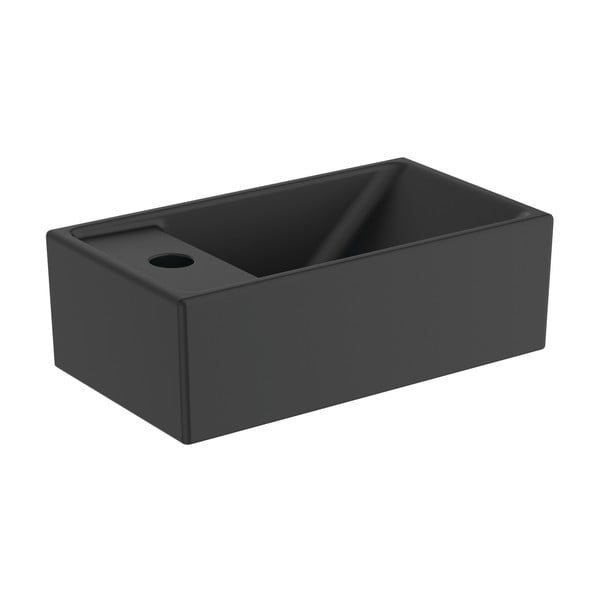 Mat črn keramičen umivalnik za WC 37x21 cm i.Life S – Ideal Standard-image-1