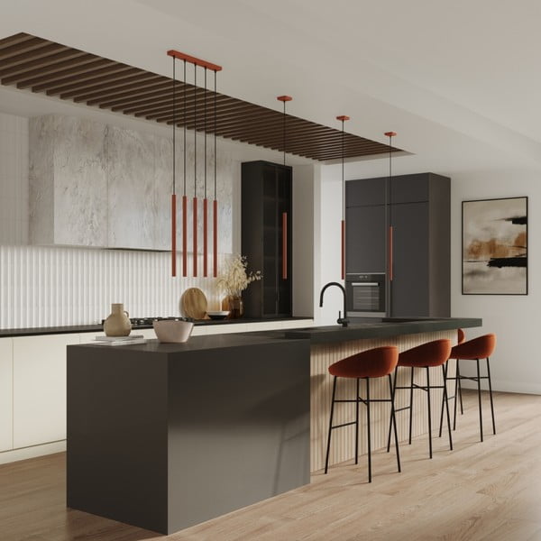 Opečnato oranžna viseča svetilka Fideus – Sollux-image-3