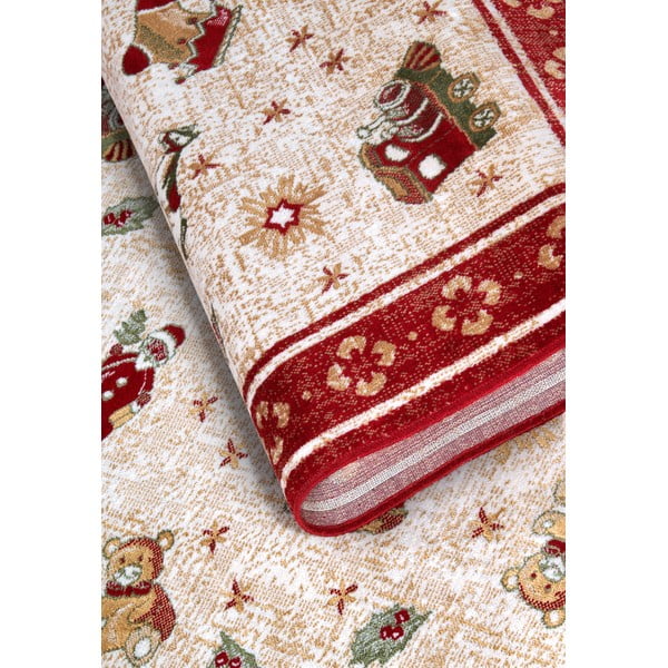 Rdeča preproga z božičnim motivom iz mešanice bombaža 160x230 cm Toy's Delight Red Christmas – Villeroy&Boch-image-4