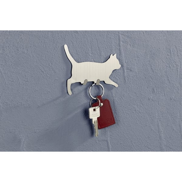 Obešalniki iz nerjavečega jekla z namestitvijo brez vrtanja v kompletu 2 ks Cat – Maximex-image-1