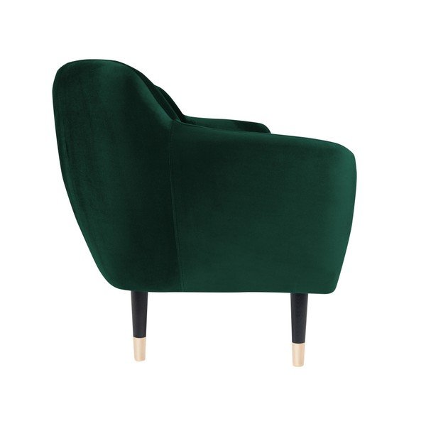Zelena zofa s črnimi nogami Mazzini Sofas Benito, 158 cm-image-3