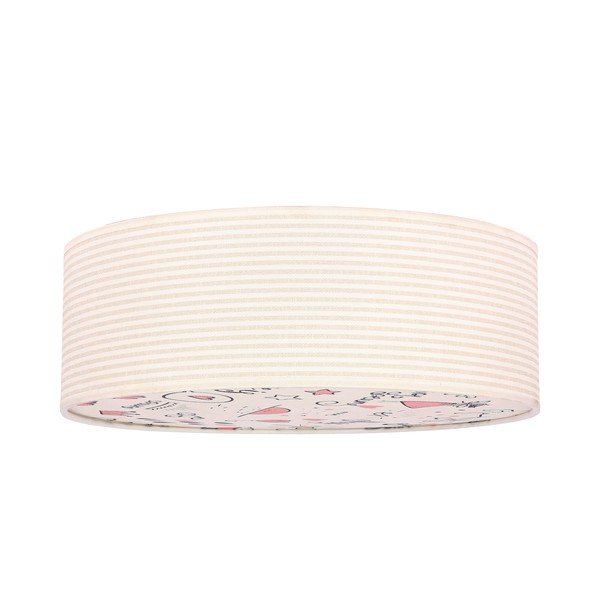 Otroška stropna luč s tekstilnim senčilom ø 38 cm Kiddy – Candellux Lighting