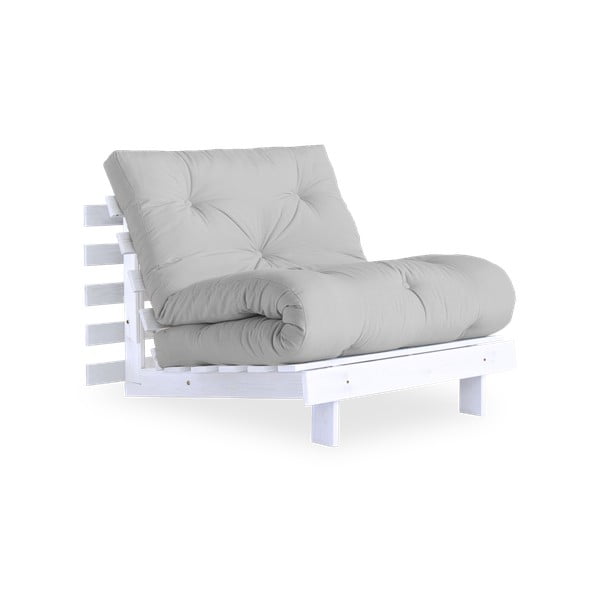 Raztegljiv fotelj Karup Design Roots White/Light Grey