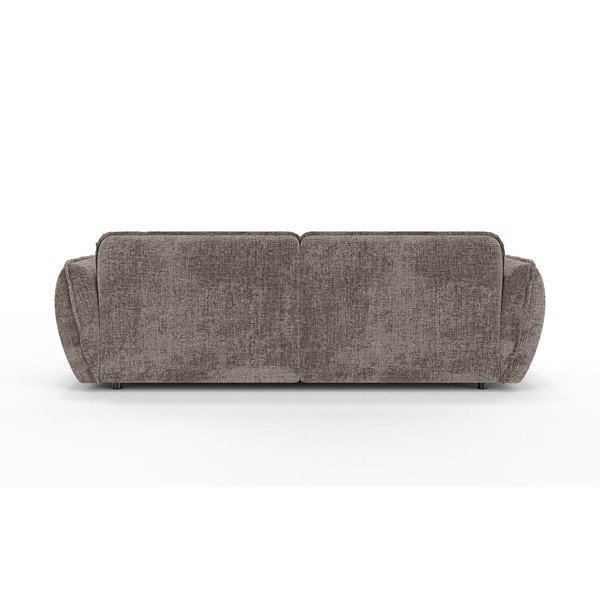 Sivorjava kotna sedežna garnitura iz šenilje (desni kot/z ležalnikom) Nelia – Ropez-image-4