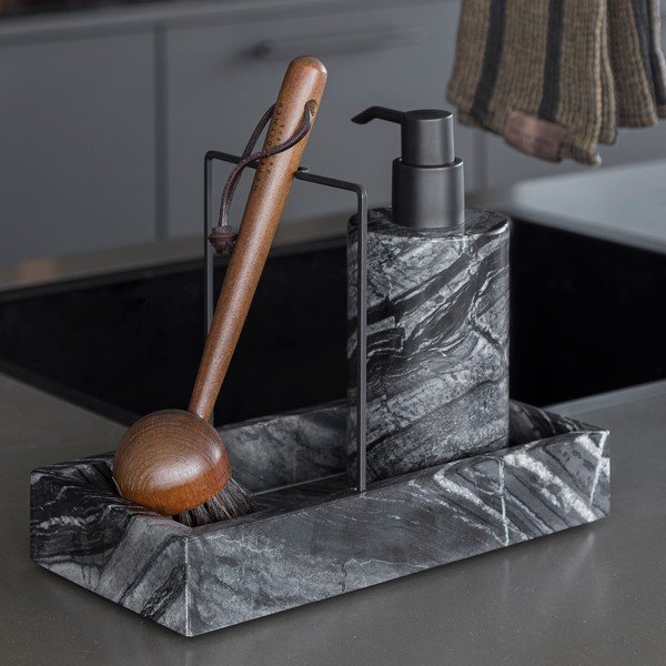 Temno siv kamnit organizator za pomivalno korito Marble – Mette Ditmer Denmark-image-2