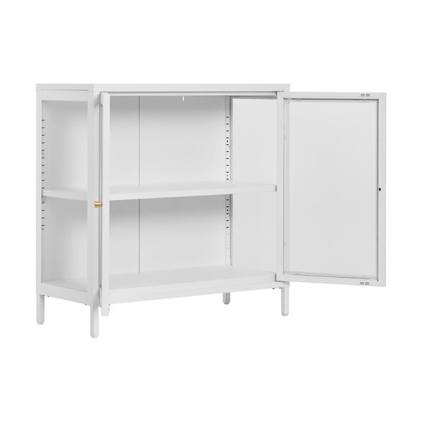 Bela kovinska vitrina 80x80 cm Dalby – House Nordic-image-2