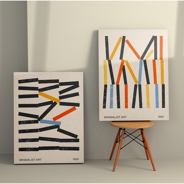 Slike v kompletu 2 ks 50x70 cm Lines – Wallity-image-1