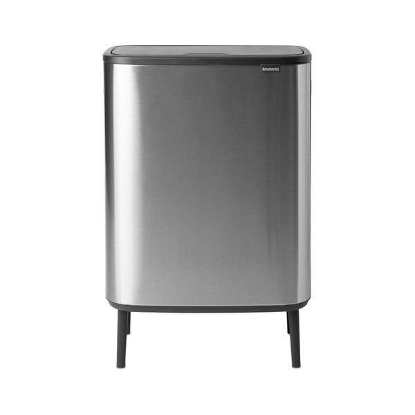 Jeklen koš za smeti za ločevanje odpadkov na dotik v mat srebrni barvi 60 l Bo Touch Bin Hi – Brabantia-image-3