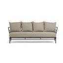 Bež vrtni kavč s kovinsko konstrukcijo Kave Home Mareluz