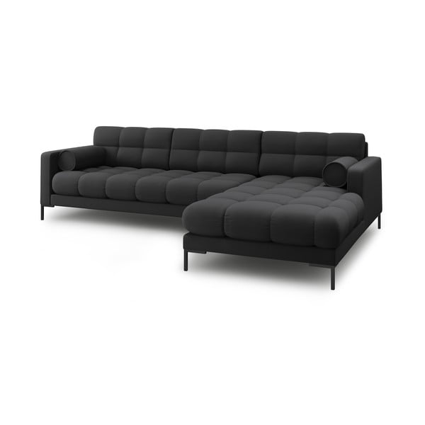 Temno siva kotna sedežna garnitura (desni kot) Bali – Cosmopolitan Design-image-4