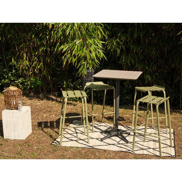 Aluminijasta vrtna barska miza 67x67 cm Spring – Ezeis-image-4
