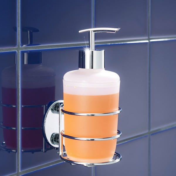 Stenski dozirnik za tekoče milo Wenko Turbo-Loc, nosilnost do 40 kg-image-1