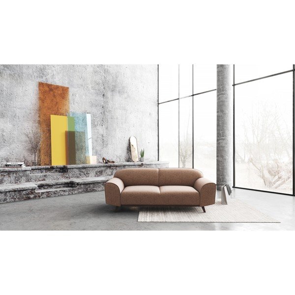 Rjava usnjena sedežna garnitura 193 cm Nesbo – MESONICA-image-4