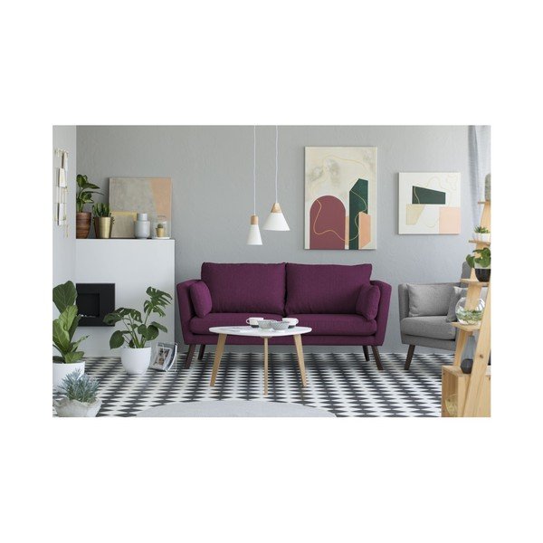 Vijolična 3 sedežna garnitura Mazzini Sofas Elena-image-3