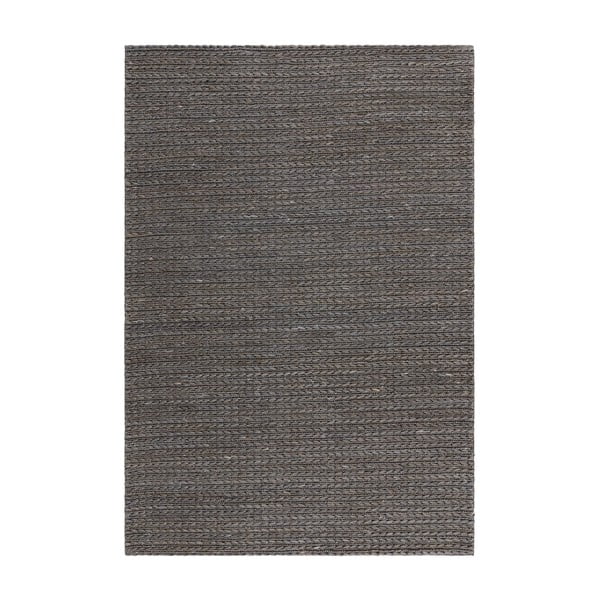 Antracitno siva ročno tkana preproga iz jute 160x230 cm Oakley – Asiatic Carpets