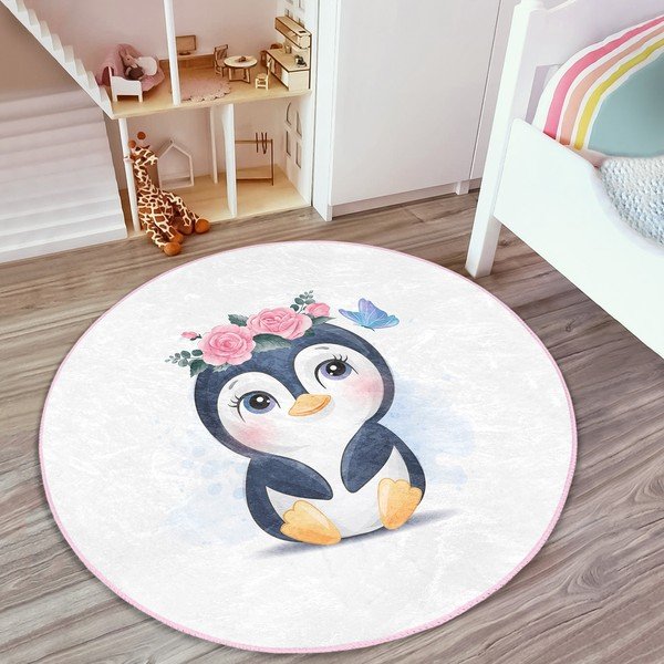 Bela otroška preproga ø 100 cm Comfort – Mila Home-image-3