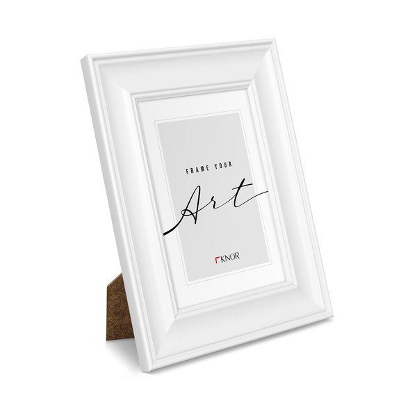 Bel plastičen stoječ in stenski okvir 20x25 cm-image-2