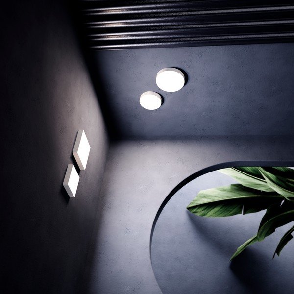 Bela stropna svetilka SULION Rond, ø 13,5 cm-image-3