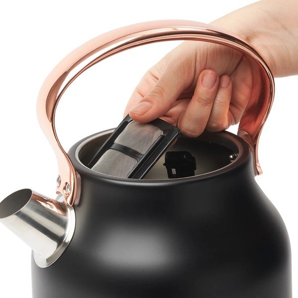 Črn grelnik vode 1,7 l Heritage – Haden-image-4