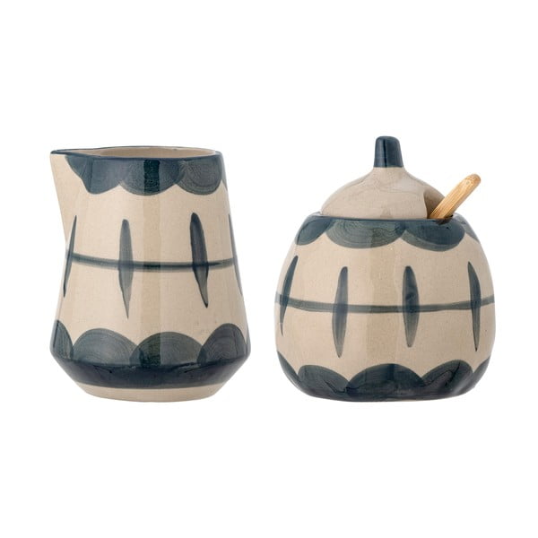 Komplet lončenega vrčka za mleko in posodice za sladkor Allium - Bloomingville