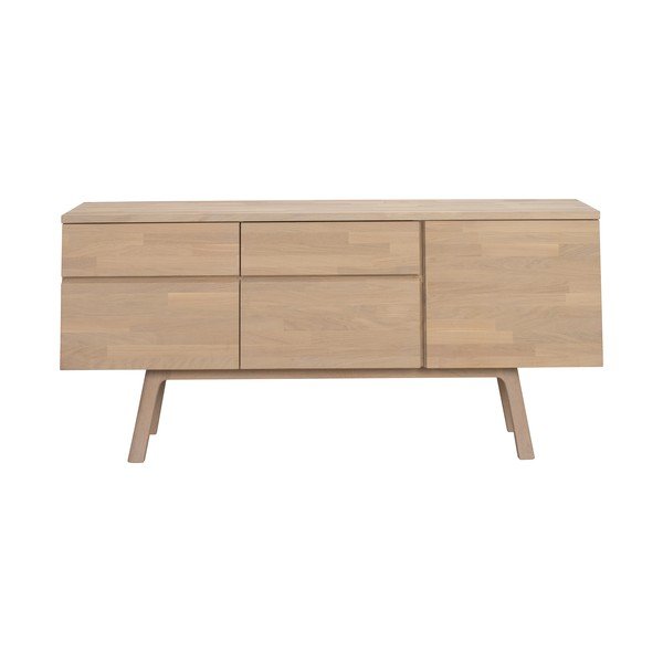 Komoda iz masivnega hrasta v svetli naravni barvi 170x77x42 cm Cleardale – Rowico-image-4